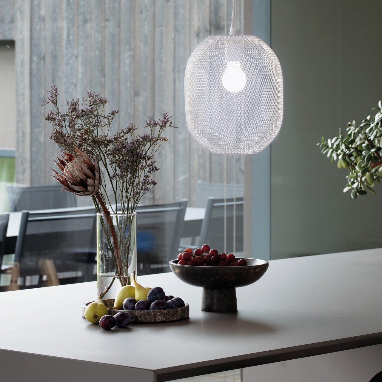 Pendul Net D24, 1xE27, IP20, alb, Ideal Lux - imagine 2