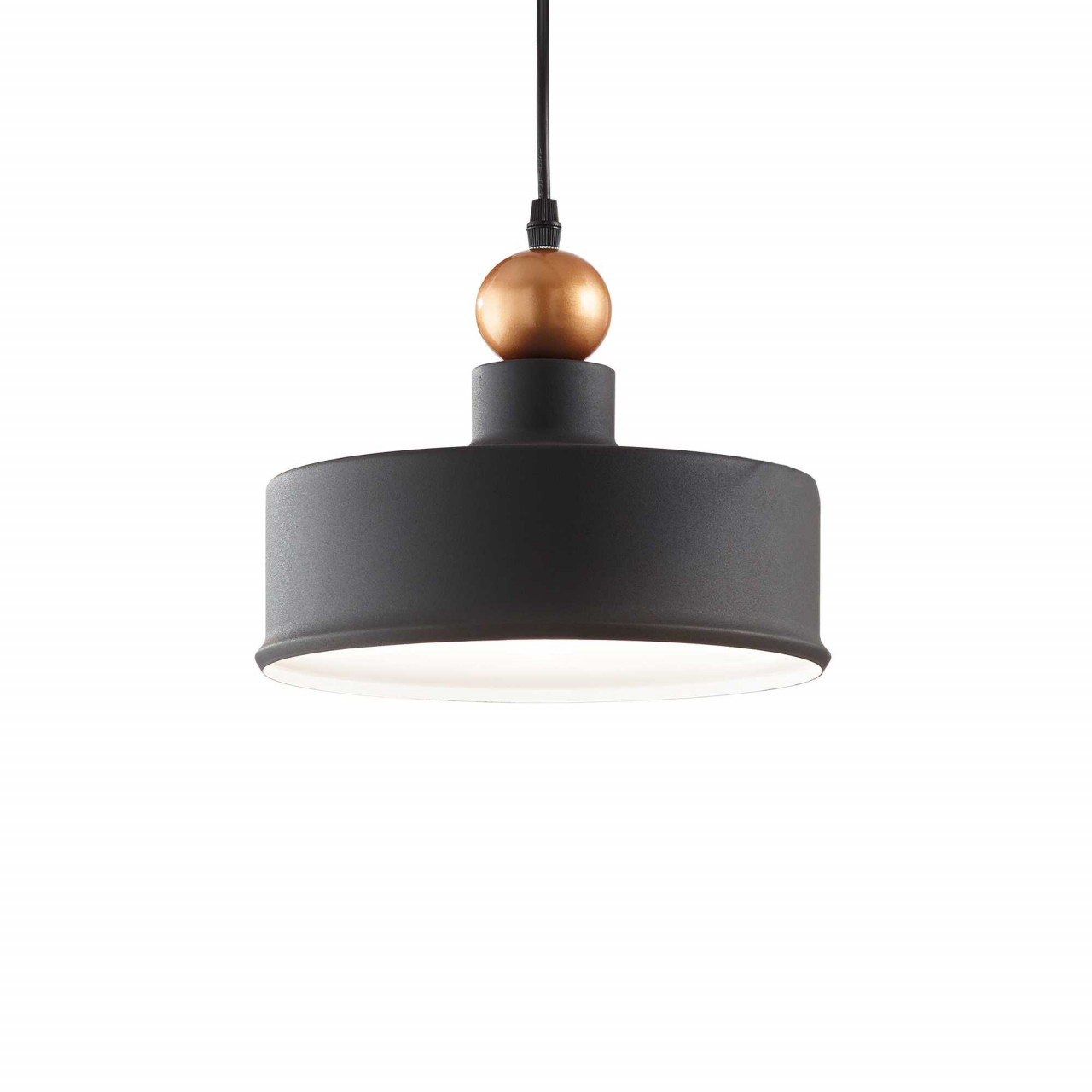 Pendul Triade 221489, 1xE27, negru+auriu, IP20, Ideal Lux