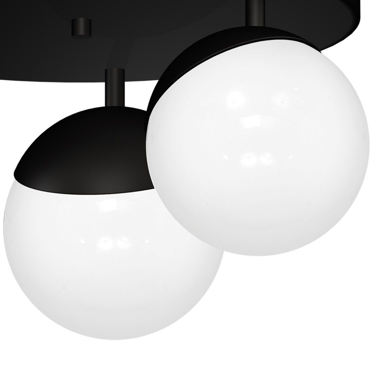 Plafoniera Globe KL100027, 3xE14, alba+neagra, IP20, Klausen