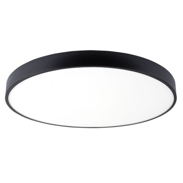 Plafoniera LED 2910-OP, rotunda, 50W, 4050lm, lumina calda, IP20, neagra, Optonica