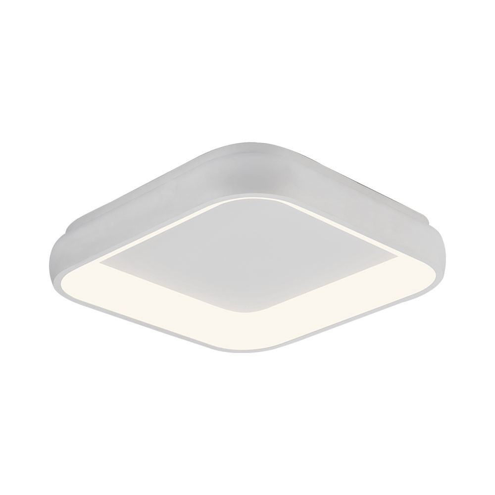 Plafoniera LED Bella BH17-02880, patrata, 36W, 4260lm, lumina calda+neutra+rece, IP20, alba, Braytron