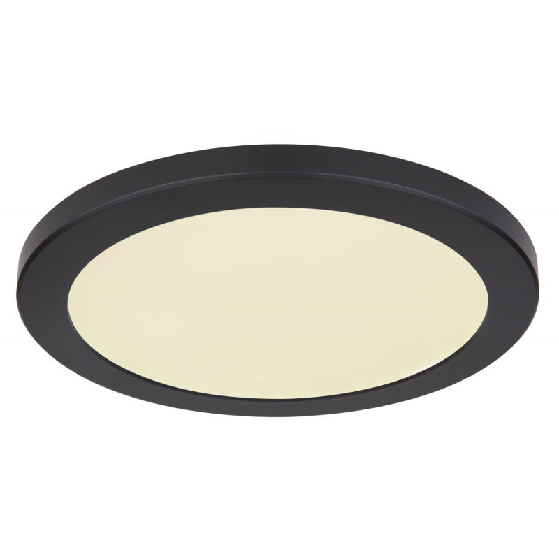 Plafoniera LED Lasse 12379-24B, 24W, 1900lm, lumina calda+neutra+rece, IP20, neagra, Globo Lighting