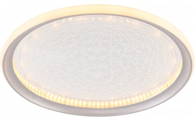 Plafoniera LED Optonica, Rotunda, 42W, 2340lm, Lumina Calda/Neutra/Rece, Dimabila, Argintie