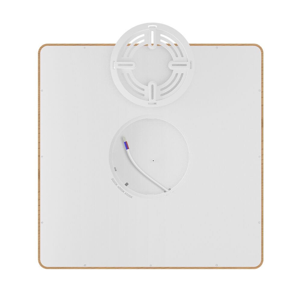 Plafoniera LED patrata Jade 36W, lumina calda/neutra/rece, finisaj lemn, IP40, Braytron - imagine 5