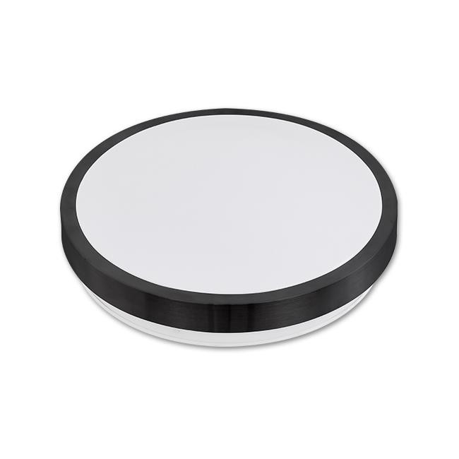 Plafoniera LED pentru exterior Solen 7433-LVT, 24W, 1680lm, lumina neutra, IP44, neagra, Masterled