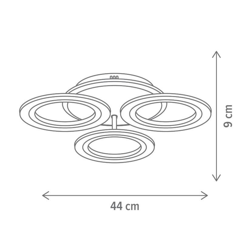 Plafoniera LED Smart Primus, 37W, lumina calda/neutra/rece, neagra, Klausen - imagine 2