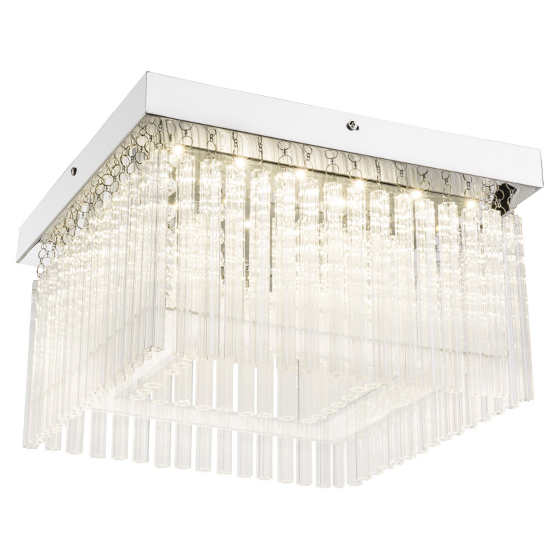 Plafoniera LED Vince 68567-21, 21W, 1860lm, lumina neutra, IP20, crom+transparenta, Globo Lighting - 2 | YEO