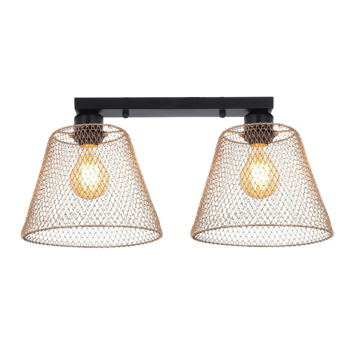 Plafoniera Loana PL2 G, 2xE27, aurie, Klausen