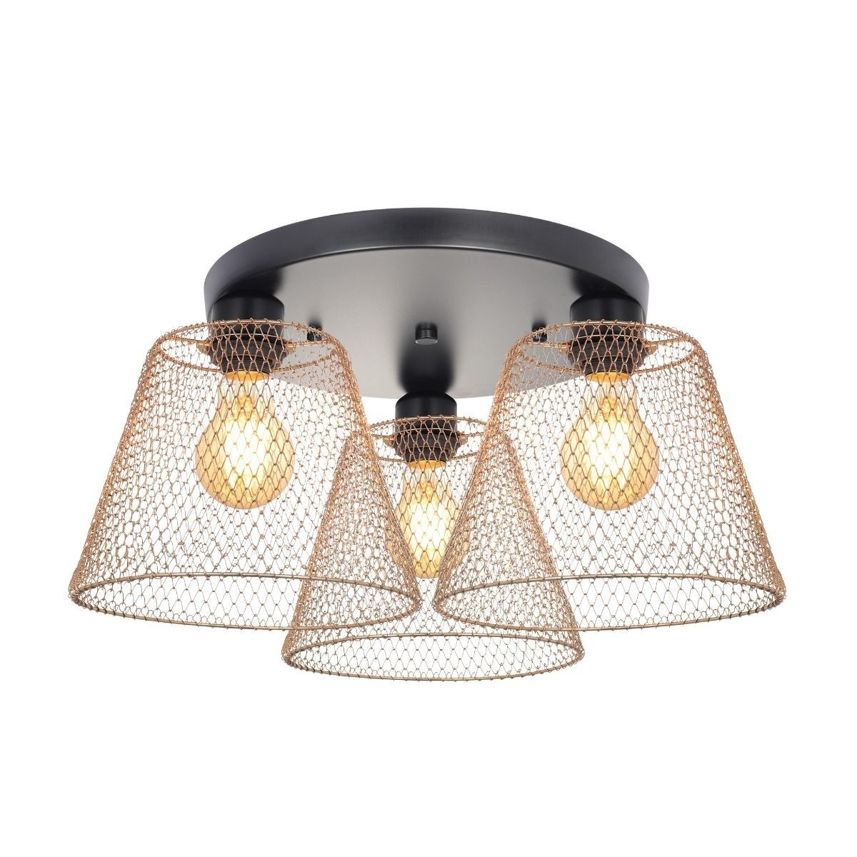 Plafoniera Loana PL3 R G, 3xE27, aurie, Klausen