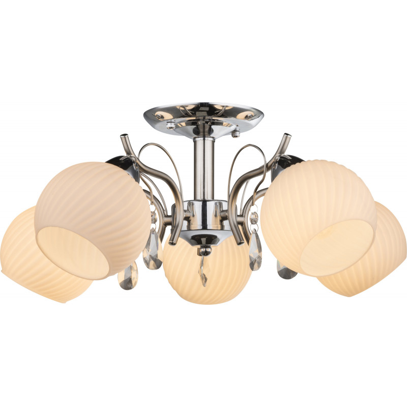 Plafoniera Perdita 54711-5, 5xE14, crom+alba, IP20, Globo Lighting