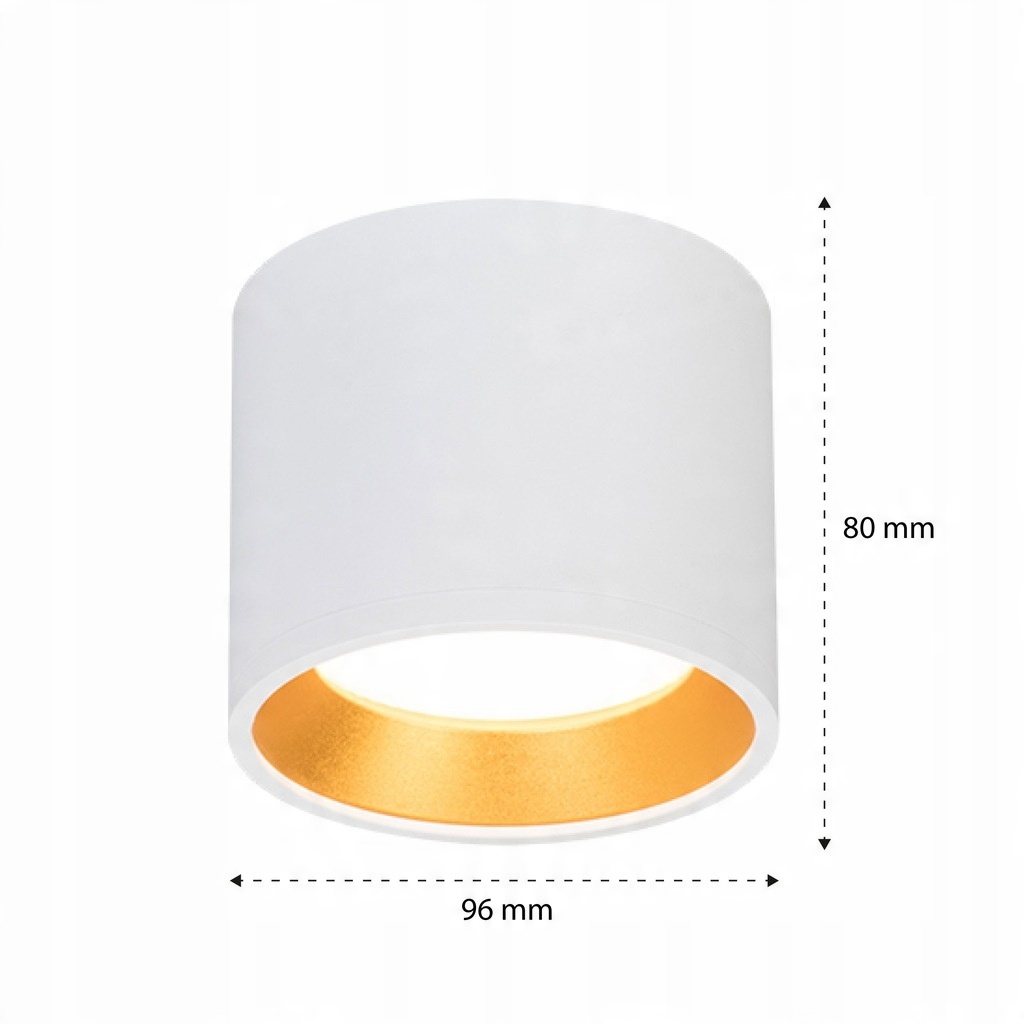 Plafoniera rotunda Golda, GX53, alba/aurie, Masterled - 1 | YEO
