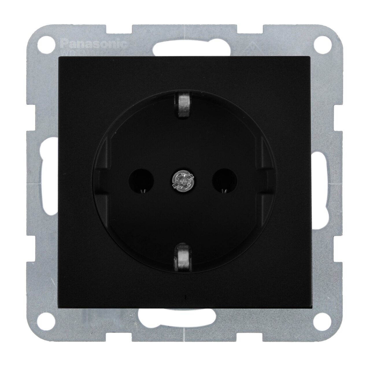 Priza simpla cu impamantare 16A, IP20, Negru, Panasonic Karre Plus 55