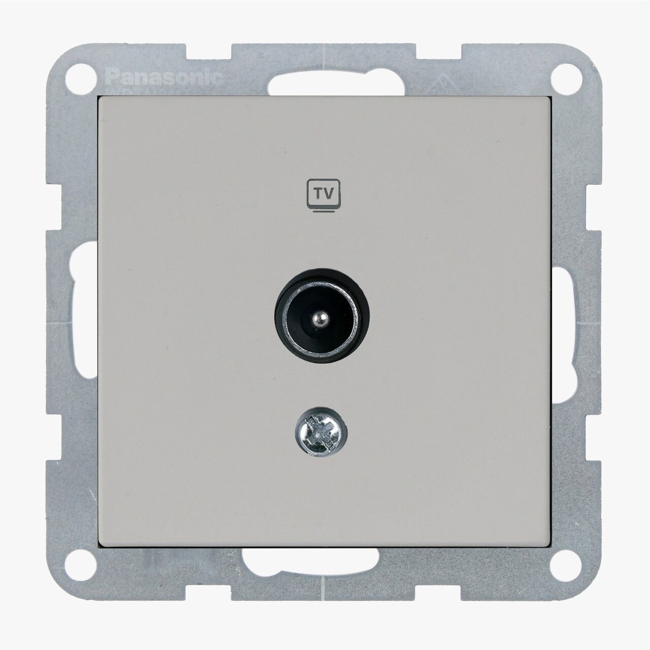 Priza TV finala, IP20, Sandstone, Panasonic Karre Plus 55 Soft Touch