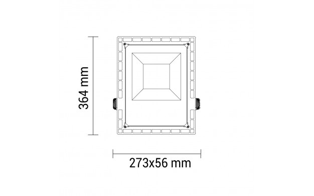 Proiector LED Optonica, 100W, lumina rece (6000K), IP65, 10000lm - 1 | YEO