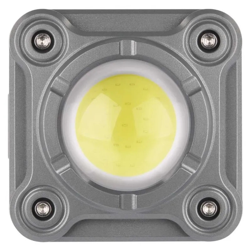 Proiector LED portabil, reincarcabil, COB LED 1200 lm, 2000 mAh, IP44, magnet, suport si clip, USB-C, Emos - 1 | YEO