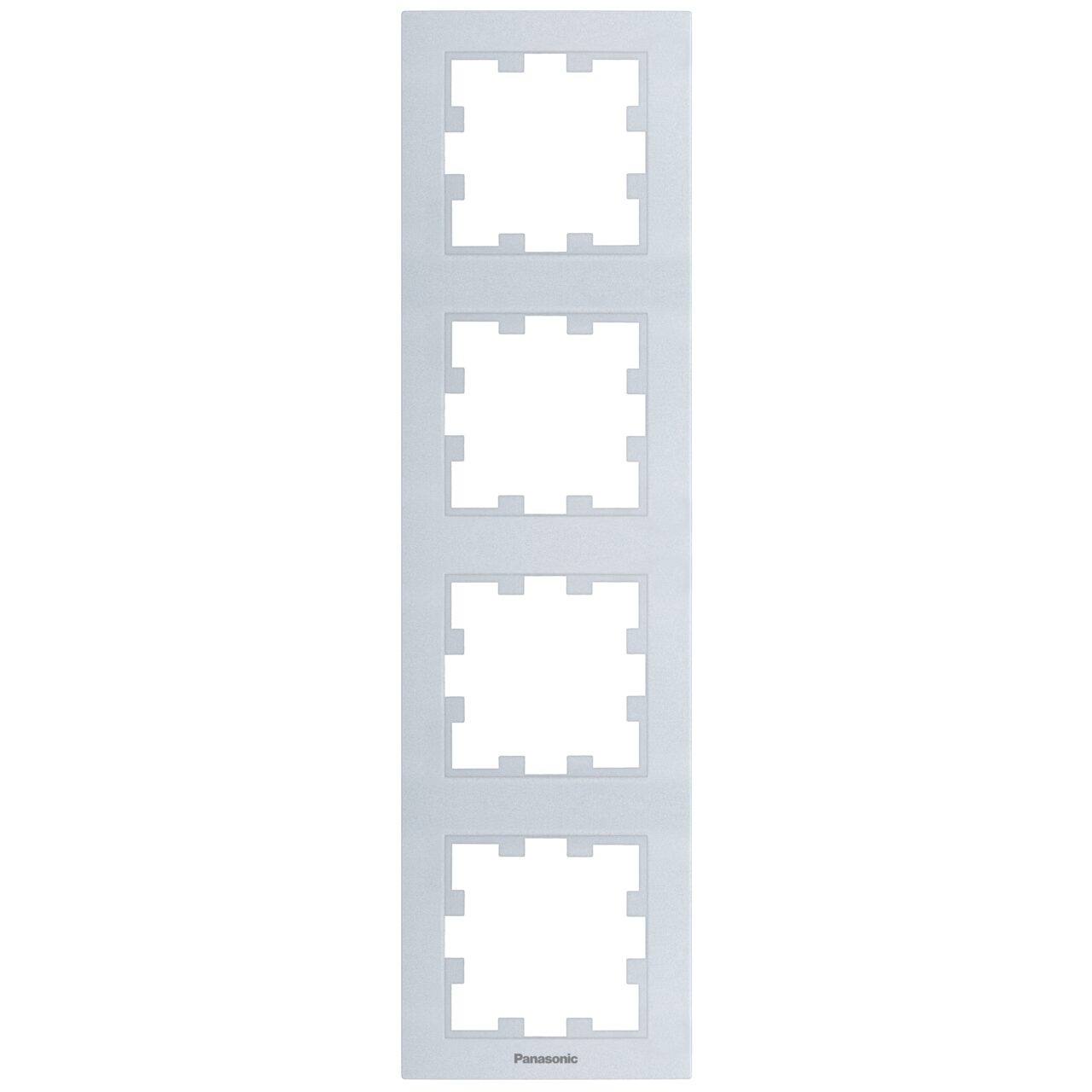 Rama 4 module verticala, IP20, Argintiu, Panasonic Karre Plus 55