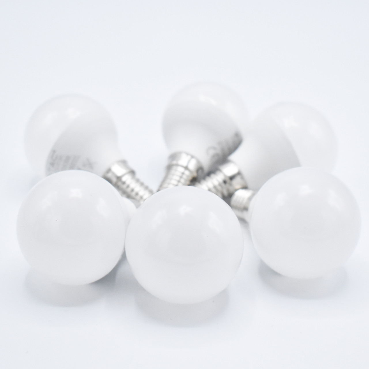 Set 6 becuri LED 4.5W(40W) V-TAC, E14, P45, 470 lm, lumina calda (3000 K), clasa energetica F - 3 | YEO