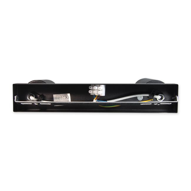 Spot 4280-LVT, orientabil, 2xGU10, negru mat, IP20, Masterled