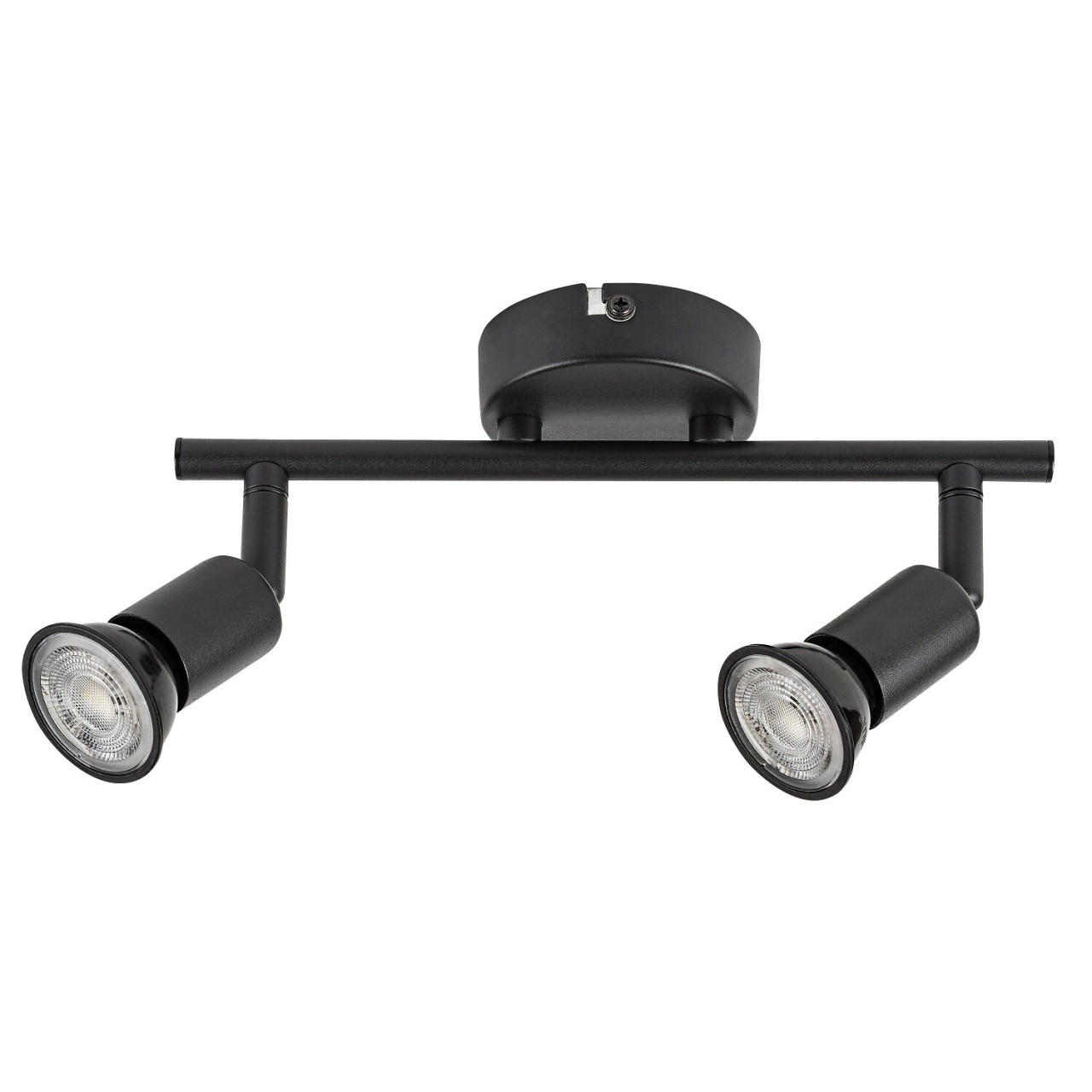Spot aplicat Norton, 2xGU10, orientabil, IP20, negru, Rabalux