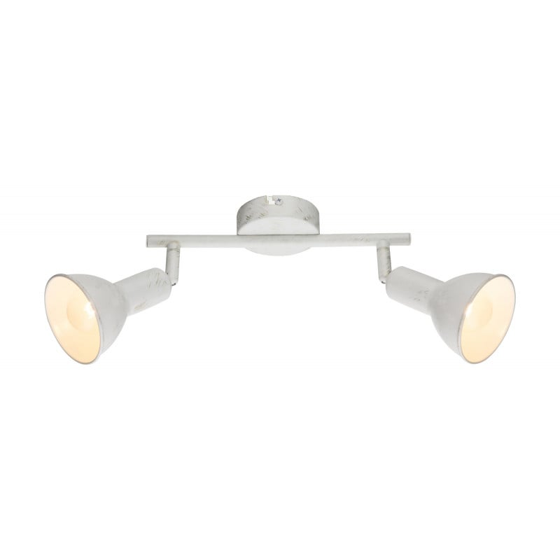 Spot Caldera 54648-2, orientabil, 2xE14, alb+auriu, IP20, Globo Lighting