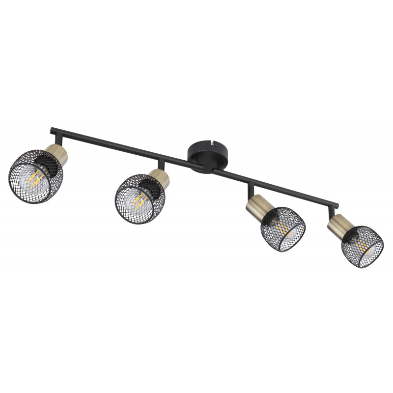 Spot Fiastra 54028-4, 4xE14, negru+bronz, IP20, Globo Lighting - 2 | YEO