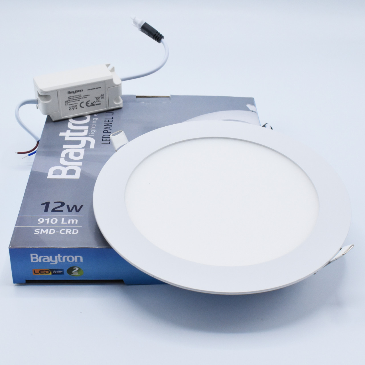 Spot LED 12W Incastrat, Rotund, Braytron, 910lm, Lumina Neutra (4200K), Alb - 1 | YEO