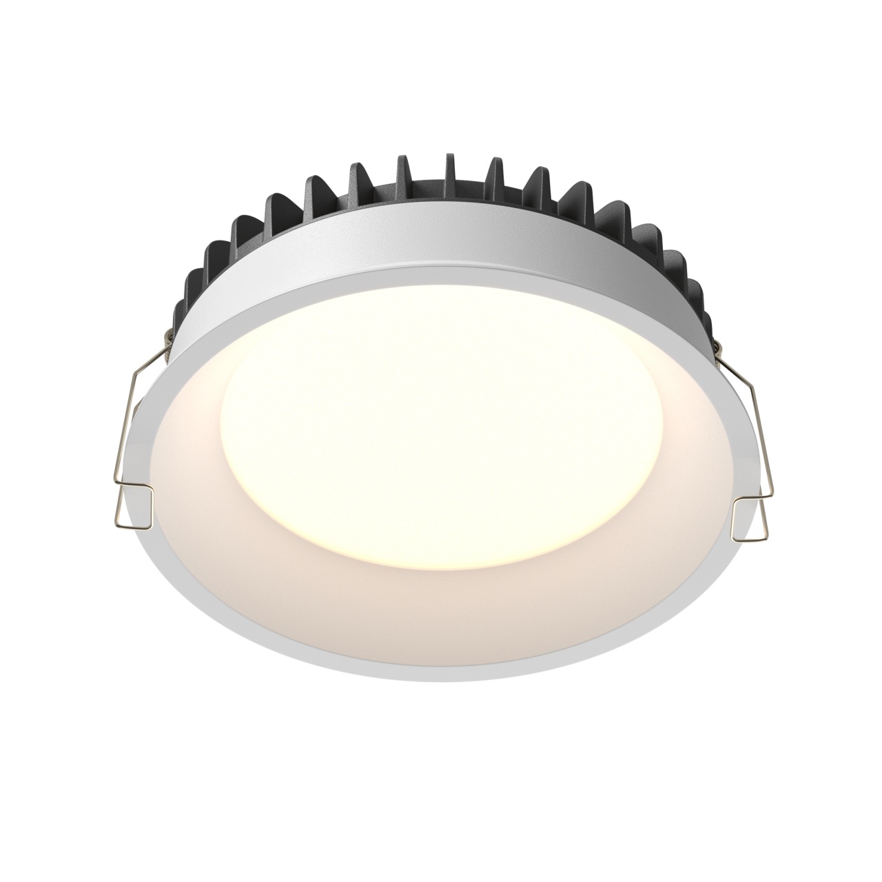 Spot LED 18W Incastrat, Maytoni, 1370lm, Lumina Calda+Neutra+Rece, Alb