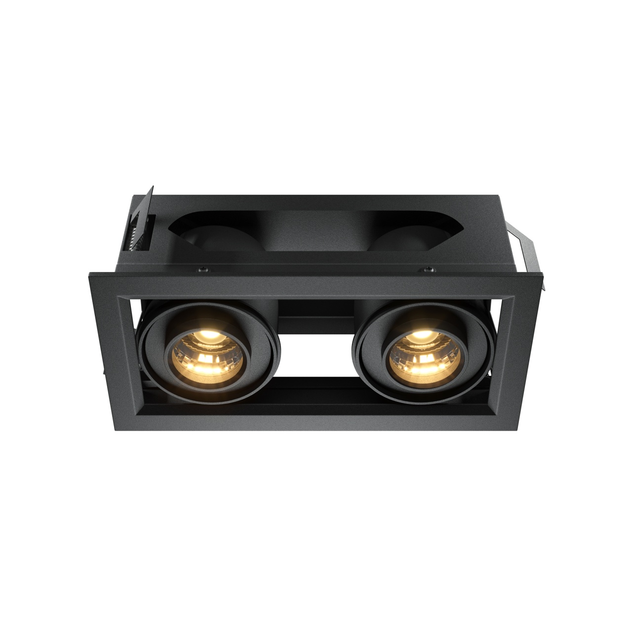 Spot LED 20W Incastrat, Maytoni, 1300lm, Lumina Calda (3000K), Negru