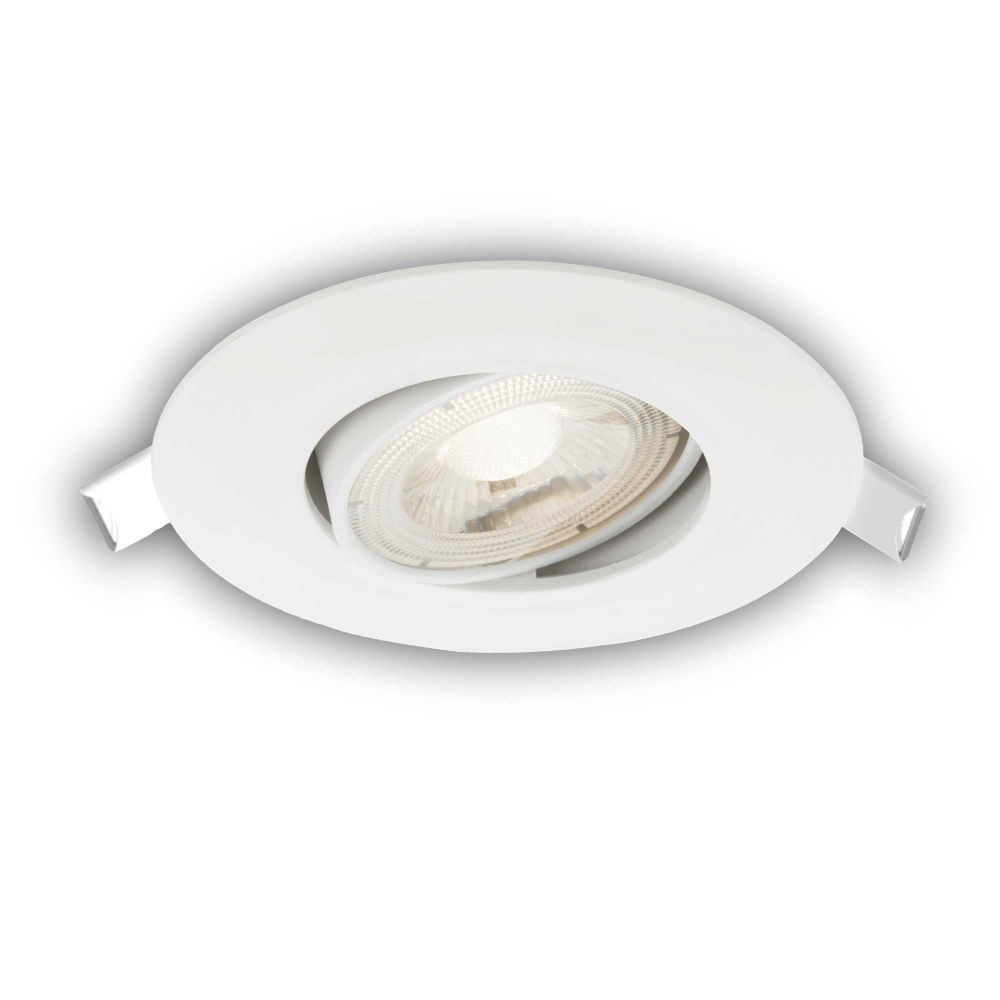 Spot LED 4.9W Aplicat, Rotund, Orientabil, Klausen, 480lm, Lumina Neutra (4000K), Alb - 1 | YEO