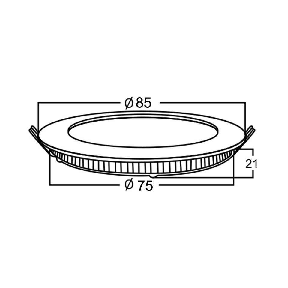 Spot LED BP01-30300, rotund, incastrat, 3W, 160lm, lumina calda, IP20, alb, Braytron