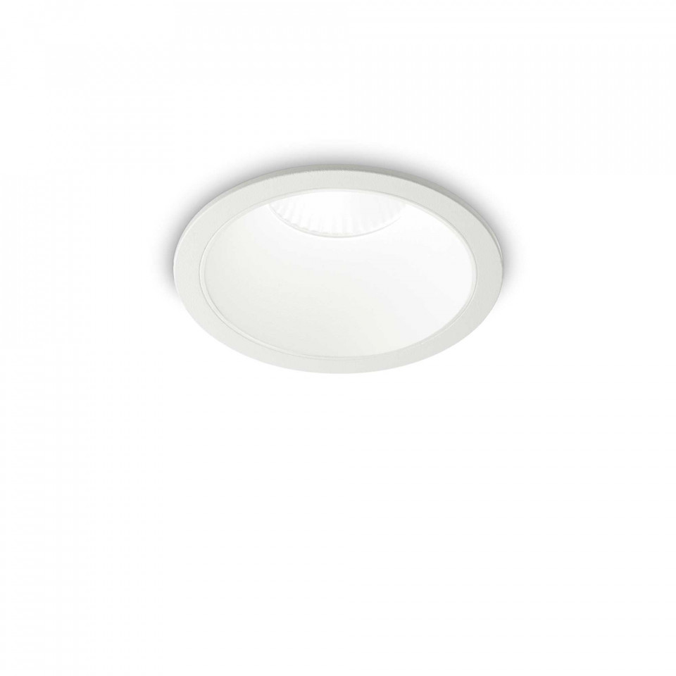 Spot LED Game 192291, rotund, incastrat, 11W, 1000lm, lumina calda, IP20, alb, Ideal Lux