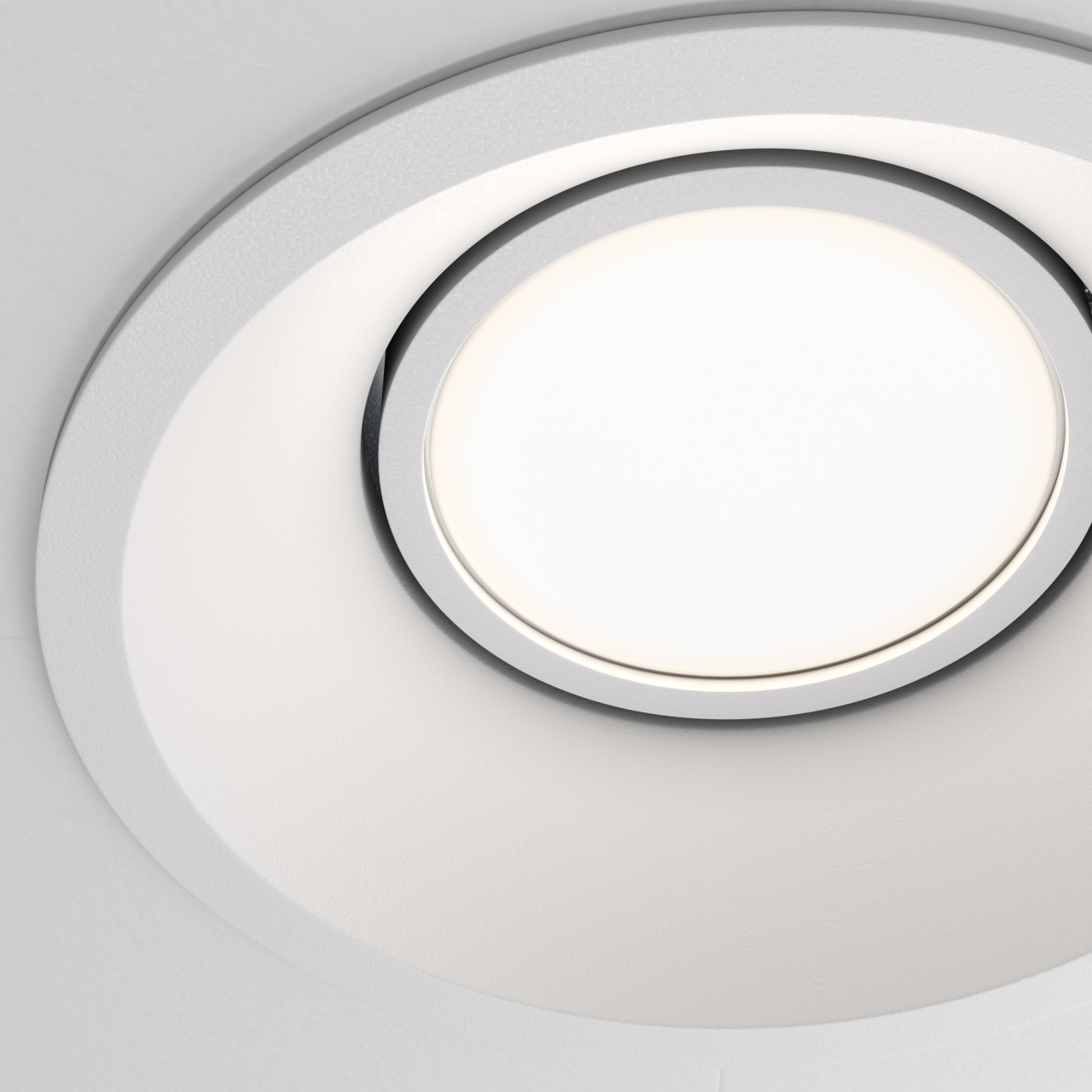 Spot LED incastrat Maytoni Dot 1xGU10, IP20, alb, aluminiu, 50W - 1 | YEO