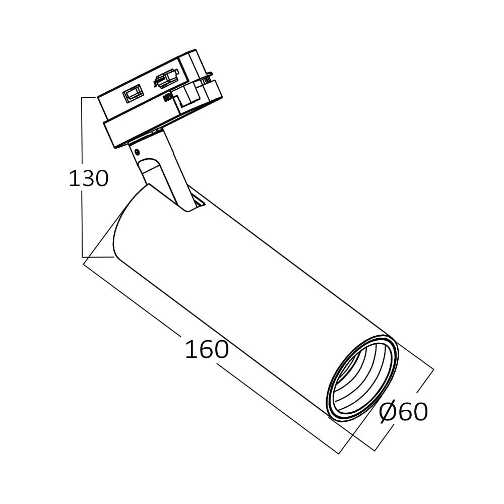 Spot LED pe Sina 15W, Braytron, 1180lm, Lumina Calda (3000K), Alb