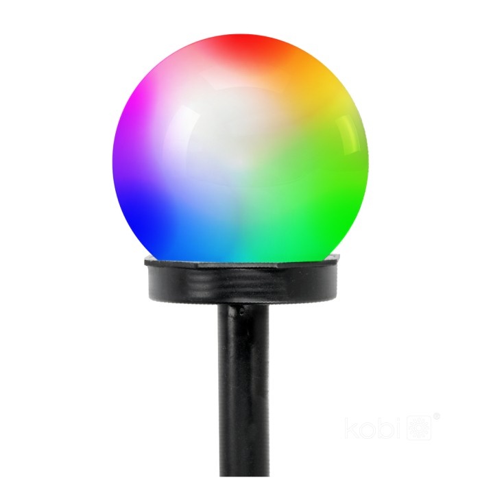 Stalp solar LED RGB SPHERE G2, IP44, Kobi - imagine 4