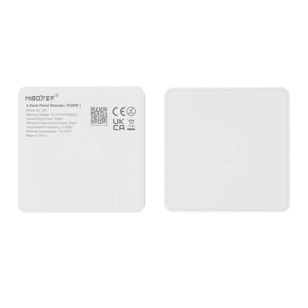 Telecomanda panou RGBW 4 zone, alba, Miboxer Milight - imagine 6