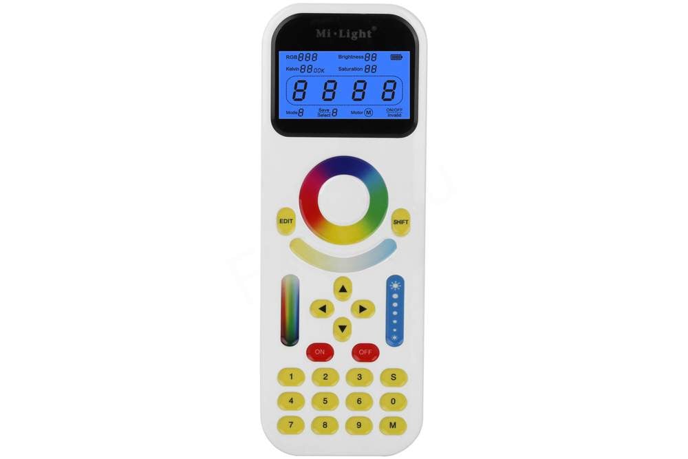 Telecomanda pentru spoturi pe sina, RGB+CCT, afisat LCD, 99 zone, Milight