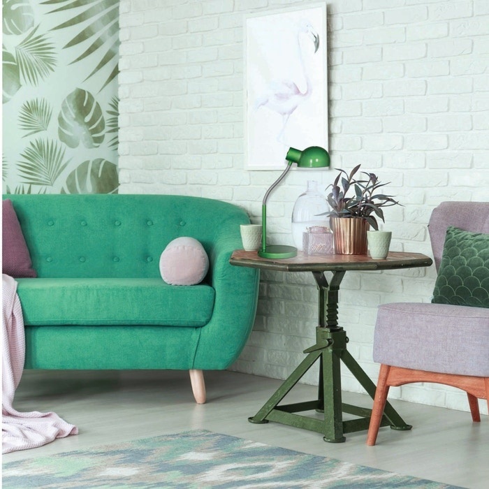 Veioza Teddy, 1xE27, verde+crom, Klausen - imagine 4