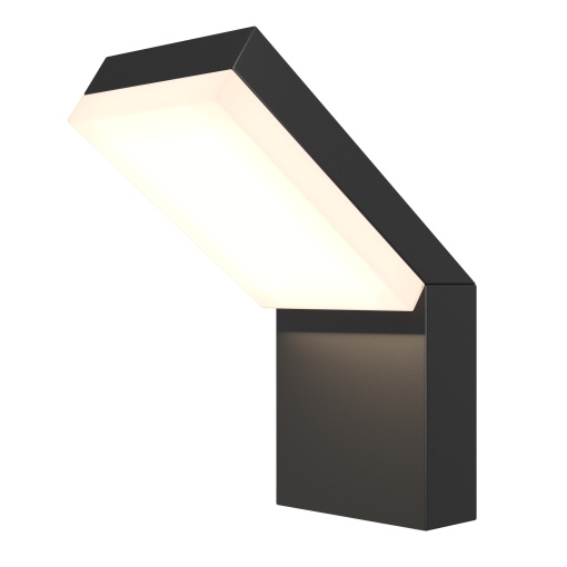 Aplica pentru exterior LED Paso O595WL-L12B3K, 12W, 865lm, lumina calda, IP54, neagra, Maytoni