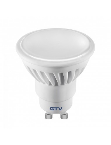 Bec LED 9.1W(63W) GTV, GU10, 850 lm, lumina rece (6400K), clasa energetica F