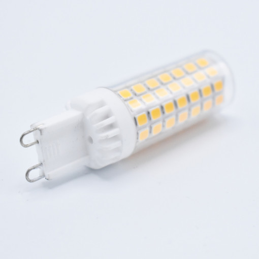 Bec LED G9 dimabil 6W (40W), 550 lm, lumina calda (2800K), clar, Optonica