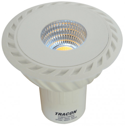 Bec LED GU10 5W, lumina rece(6500 K), 365 lm, Tracon