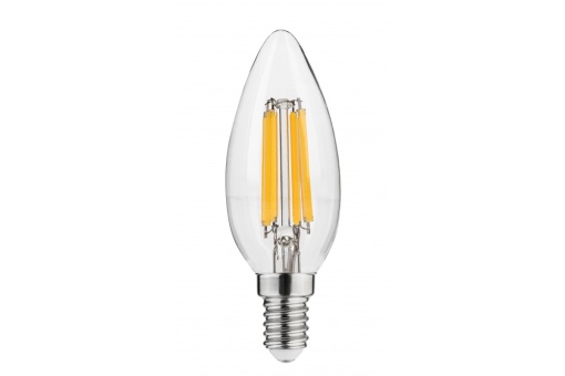 Bec LED lumanare GTV, E14, 5.8W, 640lm, lumina neutra (4000K), clasa energetica E