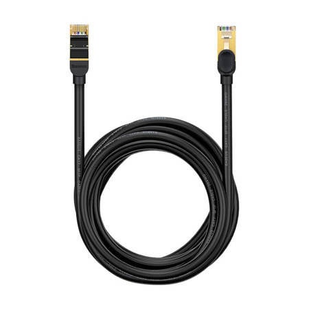 Cablu de rețea Ethernet RJ45, 10 Gbps,15 m, negru, Baseus