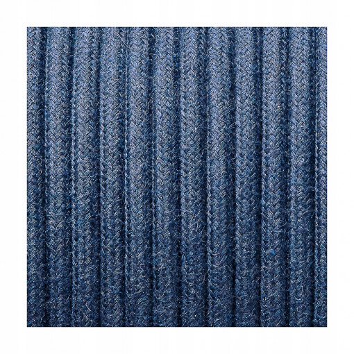 Cablu textil mohair, bleumarin, 2x0.75