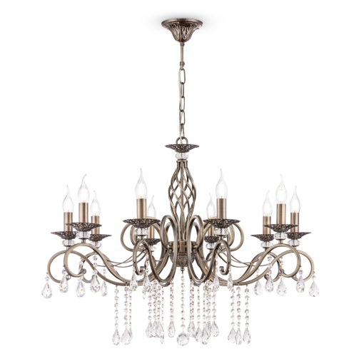 Candelabru Grace RC247-PL-10-R, 10xE14, arama+bej, IP20, Maytoni