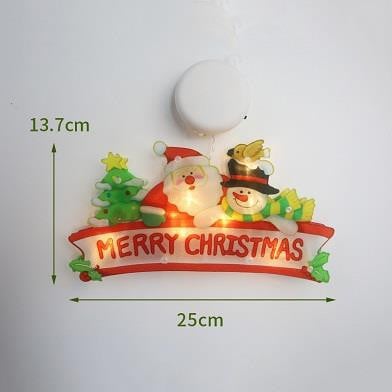 Figurina Merry Christmas, cu LED-uri, alimentare cu baterii, Masterled