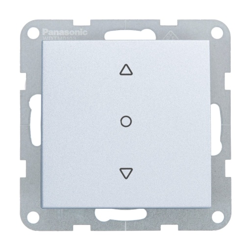 Intrerupator jaluzele 10A, IP20, Argintiu, Panasonic Karre Plus 55 [1]- savelectro.ro