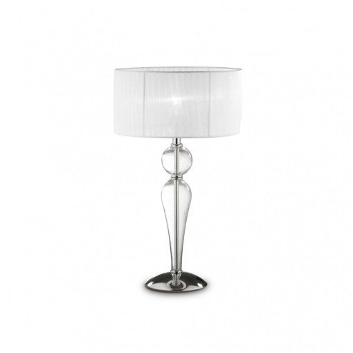 Lampa de birou DUCHESSA TL1 BIG, metal, sticla, 1 bec, dulie E27, 044491, Ideal Lux