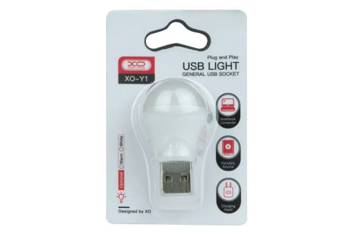 Lampa de veghe LED XO Y1 USB, 1W, lumina calda (3000K)