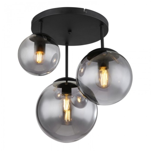 Lustra Joel 1581-3DRS, 3xE27, IP20, negru+gri, Globo Lighting